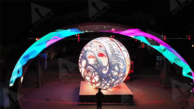 “數(shù)字夜游”啟幕！康碩展LED創(chuàng)意屏精彩亮相惠陽淡水墟文化特色街