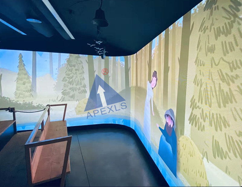 波蘭某博物館P2戶內(nèi)全彩LED轉角屏